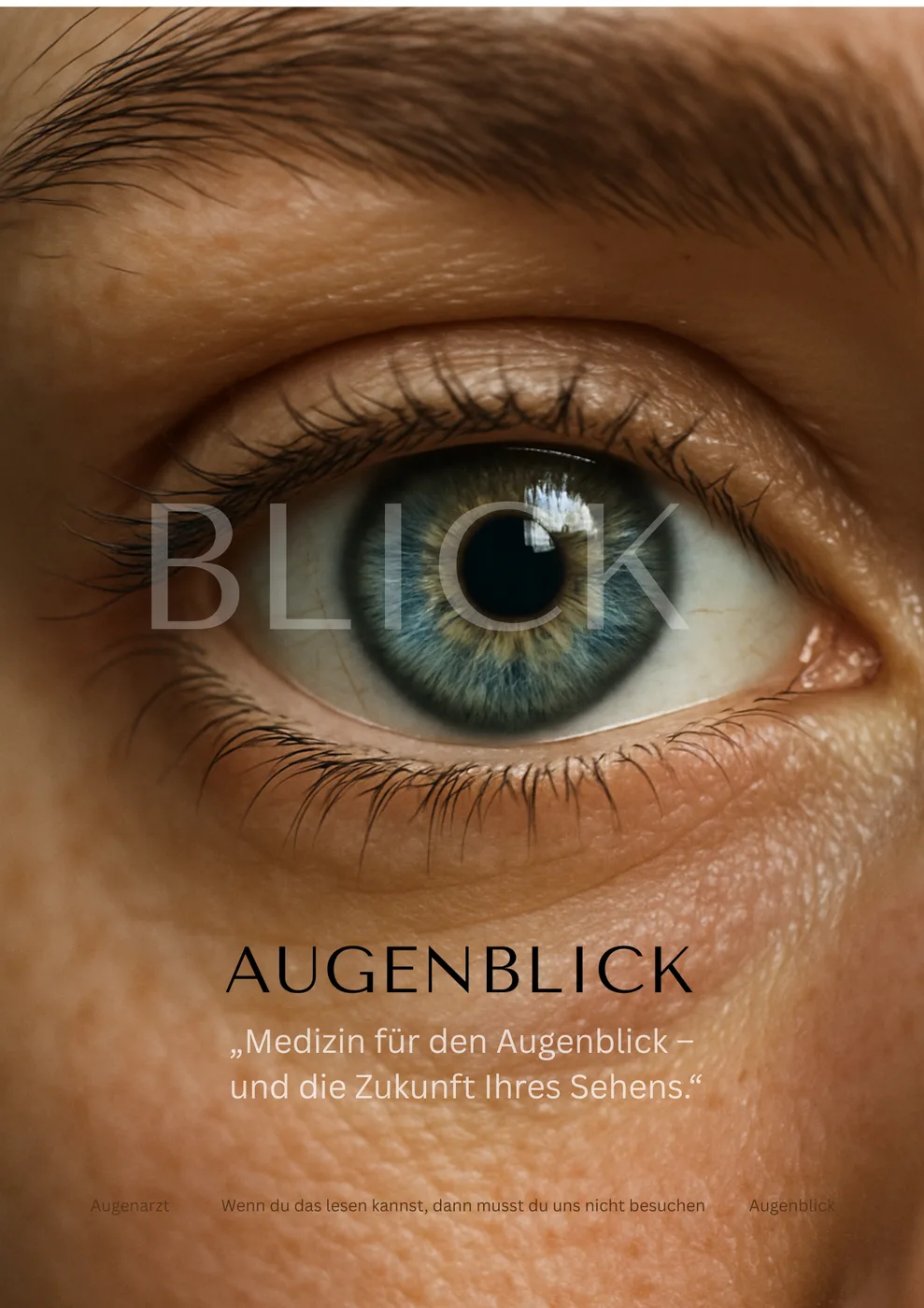 Plakat Augenblick.