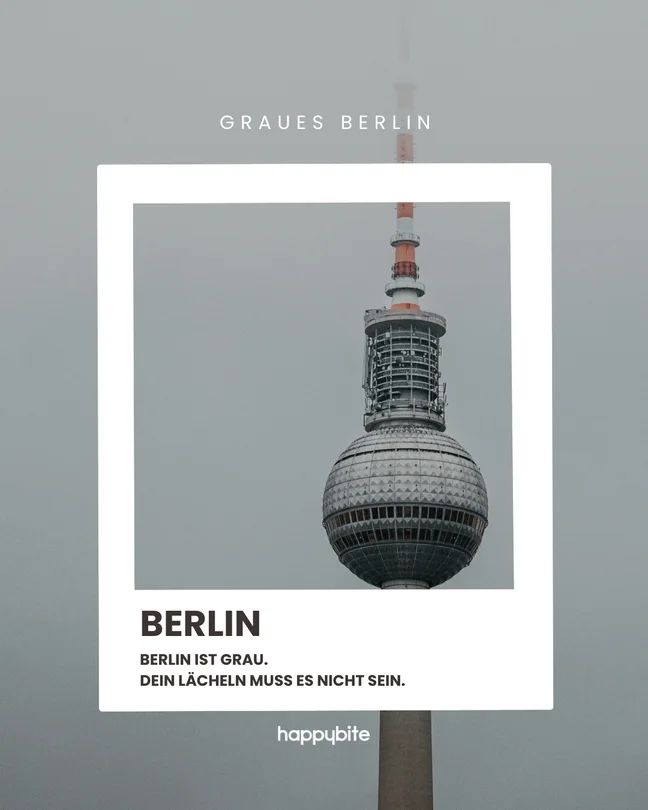happybite Plakat Berlin Fernsehturm.