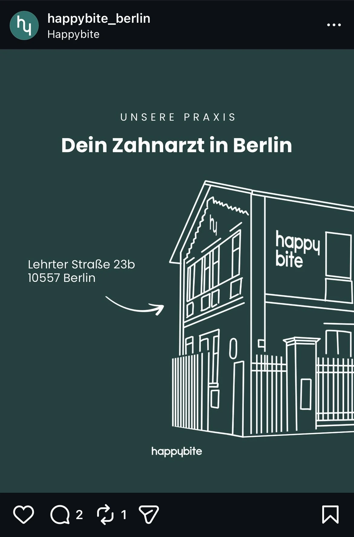 Instagram: Dein Zahnarzt in Berlin.