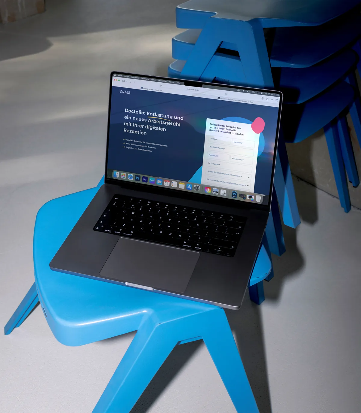 Doctolib, Laptop.
